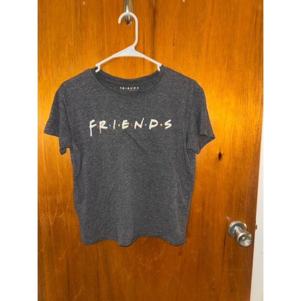 Friends The Television Series Graphic T-Shirt Charcoal Gray Womens Small S Tee